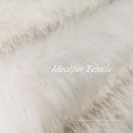 White Tip Artificial Faux Fur Imitation Fox Hair Fake Fur